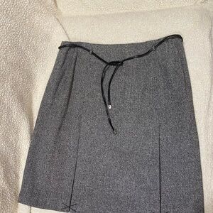 INC - Chic Gray Women's Wool Pencil Skirt - Lined